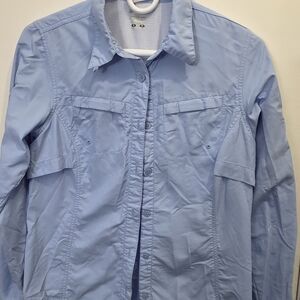 Light Blue Button-Up Outdoor Shirt